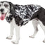 Pet Life ®  Luxe 'Paw Dropping' Designer Gray-Scale Tiger Pattern Mink Fur Dog Coat
