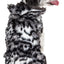 Pet Life ®  Luxe 'Paw Dropping' Designer Gray-Scale Tiger Pattern Mink Fur Dog Coat