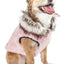 Pet Life ®  Luxe 'Pinkachew' Charming Fashion Mink Fur Dog Coat