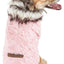 Pet Life ®  Luxe 'Pinkachew' Charming Fashion Mink Fur Dog Coat