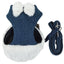 Pet Life ® Luxe 'Pom Draper' 2-In-1 Adjustable Fashion Dog Harness and Leash