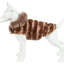 Pet Life ® Luxe 'Tira-Poochoo' Tiramisu Patterned Mink Fur Designer Dog Jacket