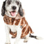 Pet Life ® Luxe 'Tira-Poochoo' Tiramisu Patterned Mink Fur Designer Dog Jacket