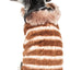 Pet Life ® Luxe 'Tira-Poochoo' Tiramisu Patterned Mink Fur Designer Dog Jacket
