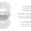 Pet Life ® 'Moda-Pure' Ultra-Quite Filtered Dog and Cat Fountain Waterer