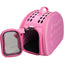 Pet Life ® 'Narrow Shelled' Lightweight Collapsible Military Grade Fashion Designer Travel Pet Dog Carrier Crate