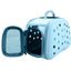 Pet Life ® 'Narrow Shelled' Perforated Lightweight Collapsible Military Grade Fashion Designer Travel Pet Dog Carrier Crate