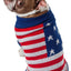 Pet Life ® 'Patriot Independence Star' Heavy Knitted Fashion Ribbed Turtle Neck Dog Sweater