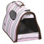 Pet Life ® Paw Patterned Airline Approved Zippered Folding Collapsible Travel Pet Dog Carrier