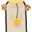 Pet Life ® 'Paw-Pleasant' Hanging Sisal & Jute Carpet Kitty Cat Scratcher with Toy