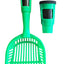 Pet Life ® 'Poopin-Scoopin' Dog and Cat Kitty Litter Waste Pooper Scooper Shovel w/ Built-in Waste Bag Holder
