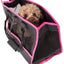 Pet Life ® 'Posh Paw' Elegant Leatherette Designer Fashion Travel Pet Dog Carrier Tote