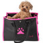 Pet Life ® 'Posh Paw' Elegant Leatherette Designer Fashion Travel Pet Dog Carrier Tote