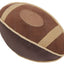 Pet Life ® 'Pugskin' Durable Oxford Nylon and Mesh Plush Squeaky Football Dog Toy