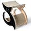 Pet Life ® 'Purresque' Modern Fashion Designer Premium Quality Kitty Cat Scratcher Lounger Lounge with Catnip