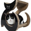 Pet Life ® 'Purresque' Modern Fashion Designer Premium Quality Kitty Cat Scratcher Lounger Lounge with Catnip