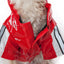 Pet Life ® 'Reflecta-Glow' Reflective Waterproof Adjustable Dog Raincoat Jacket w/ Removable Hood