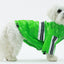 Pet Life ® 'Reflecta-Glow' Reflective Waterproof Adjustable Dog Raincoat Jacket w/ Removable Hood