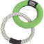 Pet Life ® 'Ring Toss' Dual-Connecting Jute Rope and Floating Ring Dog Toy