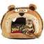 Pet Life ® 'Roar Bear' Snuggle Plush Polar Fleece Fashion Designer Pet Dog Bed House Lounge