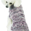 Pet Life ® 'Royal Bark' Heavy Cable Knitted Designer Fashion Dog Sweater