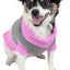 Pet Life ® Snow Flake Cable-Knitted Ribbed Fashion Turtle Neck Dog Sweater