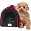 Pet Life ® Sporty Mesh Airline Approved Zippered Folding Collapsible Travel Pet Dog Carrier