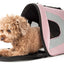 Pet Life ® Sporty Mesh Airline Approved Zippered Folding Collapsible Travel Pet Dog Carrier