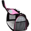 Pet Life ® Sporty Mesh Airline Approved Zippered Folding Collapsible Travel Pet Dog Carrier