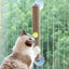 Pet Life ® 'Stick N' Claw' Sisal Rope and Toy Suction Cup Stick Shaped Cat Scratcher