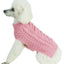 Pet Life ® 'Swivel-Swirl' Heavy Cable Knitted Fashion Designer Dog Sweater