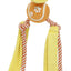 Pet Life ® 'Tennis Pawl' Rope  Squeaker and Crinkle Tennis Dog Toy