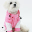 Pet Life ® 'Two-Tone' Waterproof Adjustable Dog Raincoat Jacket w/ Removable Hood