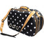 Pet Life ® 'Venta-shell' Airline Approved Perforated Dotted Collapsible Military Grade Fashion Designer Pet Dog Carrier Crate