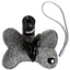 Pet Life ®Fleece Bone Shaped Travel Waste Bag Dispenser with 2 Rolls