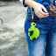 Pet Life ®Fleece Dinosaur Shaped Travel Waste Bag Dispenser with 2 Rolls