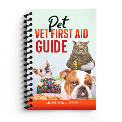 Pet Vet First Aid Guide Spiral Bound – Dog & Cat Emergency Handbook with CPR, Toxicity Charts & Step-by-Step First Aid Instructions