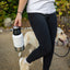 HydroPet® 64 oz Portable Dog Water Bottle – Stainless Steel Travel Flask with 2 Detachable Bowls, Carry Bag & Strap