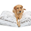 Arctic Shag Rectangular Faux Fur Dog Pillow Bed