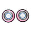 Country Living Ribbed Stainless Steel Dog Bowls, Non-Slip, Set of 2 – Carnation Pink