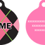 Pink Argyle HD Dog ID Tag