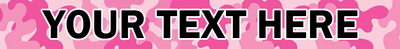 Personalized Pink Camo Dog Collar