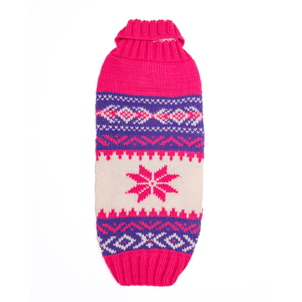 Pink Vail Dog Sweater