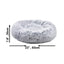 Mr. Peanut's 28" OrthoPlush® Pet Bed - Snowflake White Two Tone