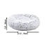 Mr. Peanut's 28" OrthoPlush® Pet Bed - Snowflake White Two Tone