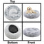 Mr. Peanut's 28" OrthoPlush® Pet Bed - Snowflake White Two Tone