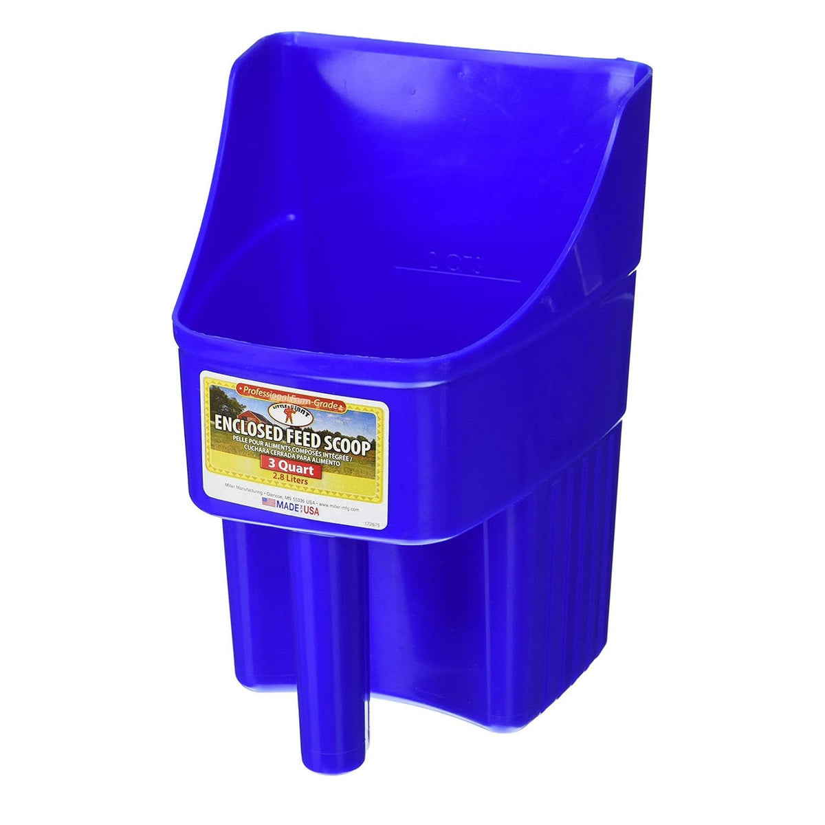 Little Giant Plastic Enclosed Feed Scoop, 3 Quart