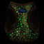 Plush Step In Glitter Glow Harness - Gold