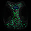 Plush Step In Glitter Glow Harness - Gunmetal