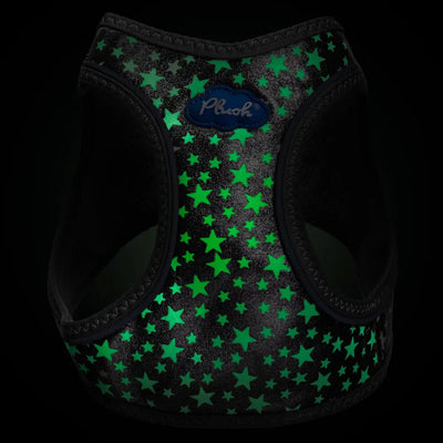 Plush Step In Glitter Glow Harness - Gunmetal